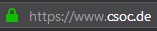 https sichere Website CSOC SOC Cyber Security Operations Center